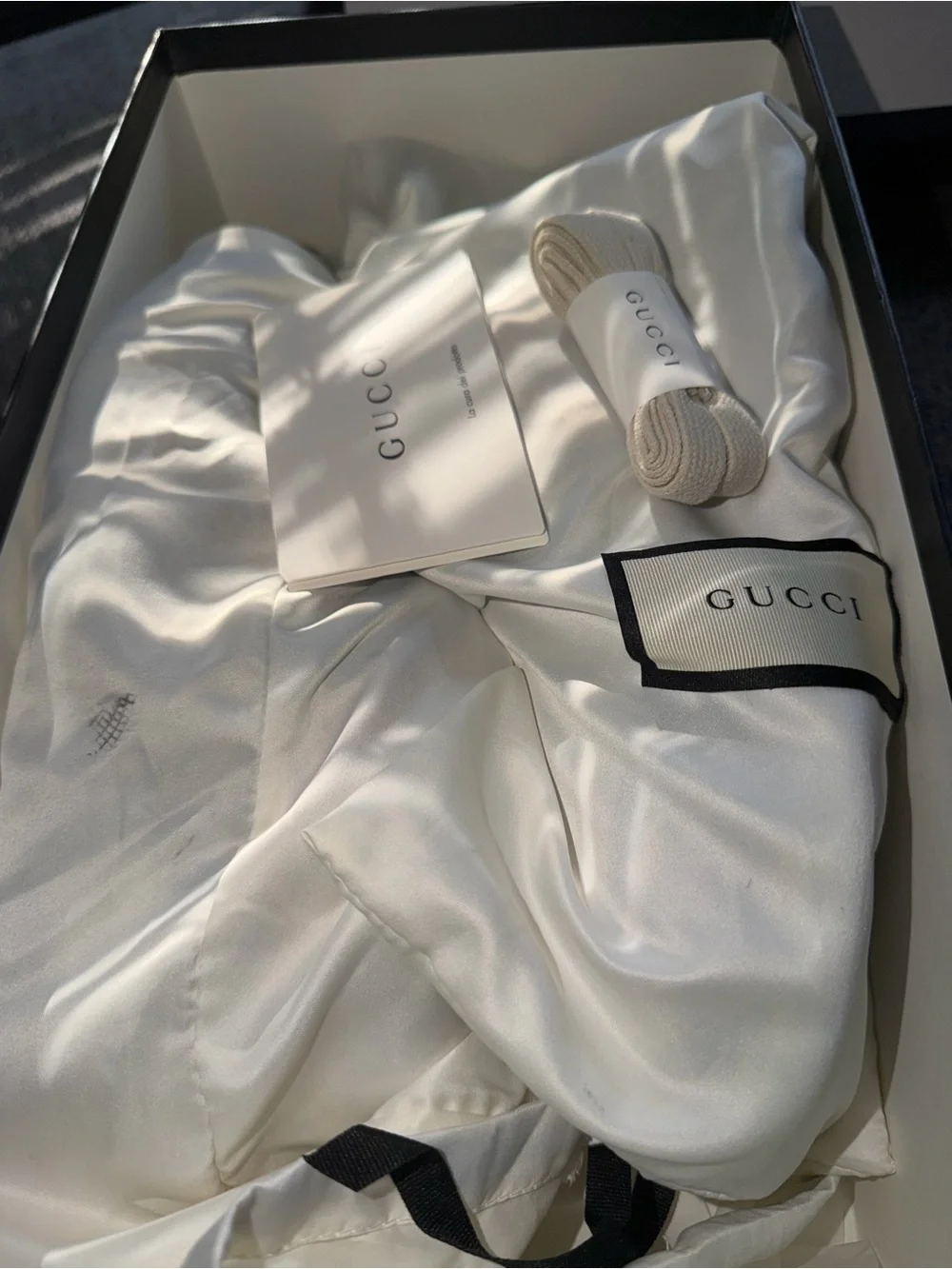 Gucci Black and Yellow Leather-Trim Sneakers
